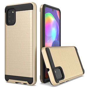 hot sales various color brushed metal mobile phone case cover for Samsung A31 A21 A11 A01