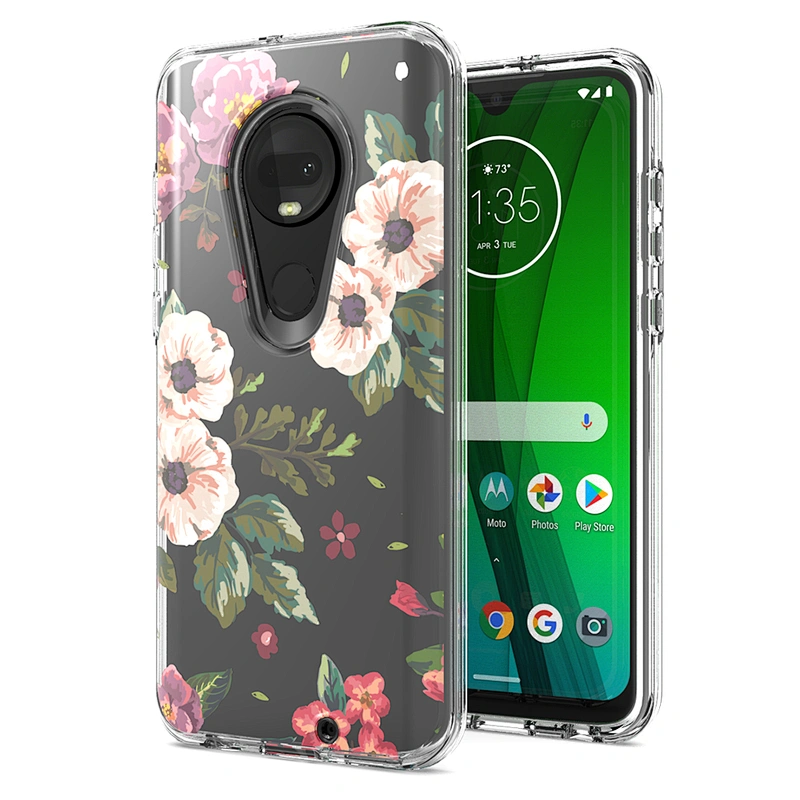 Custom printed phone cover for MOTO G7,fashionable phone case with double protection for MOTO G7