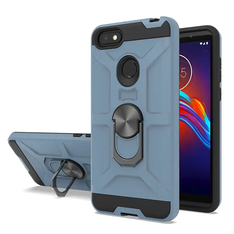 New model shockproof mobile covers phone cases with ring kickstand for Motorola E6 Play