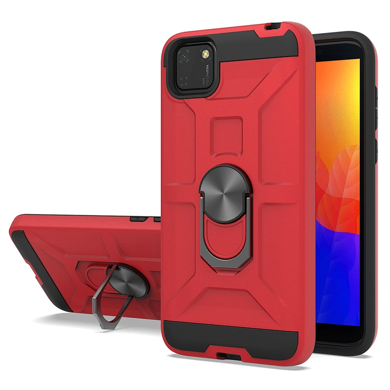 Luxury design hybrid case cellular kickstand ring phone case for Huawei Y5P 2020 Y6P Y7P