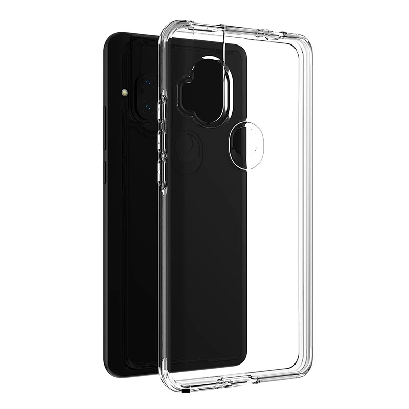 2 in 1 pc tpu OEM cell phone clear case cover for Motorola moto one hyper vision G8 Power lite