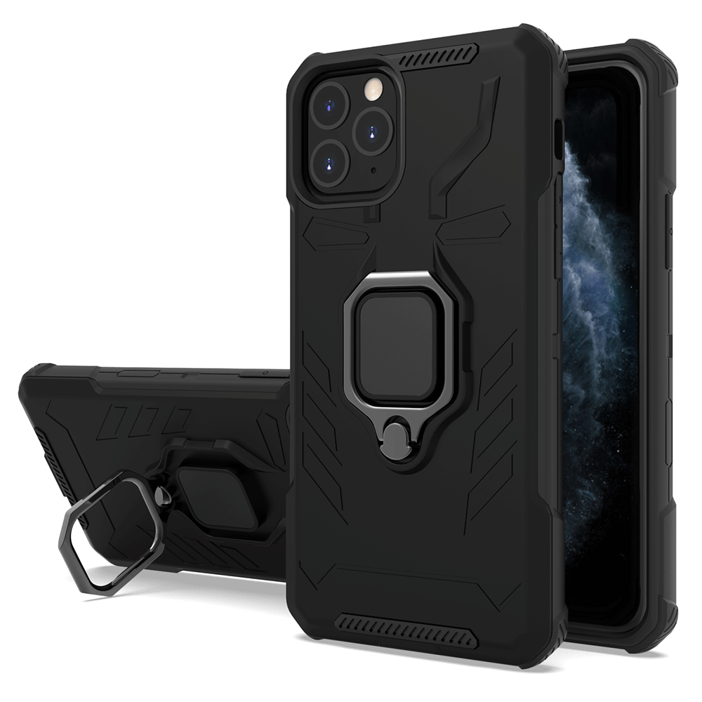 Men Shockproof kickstand Flexible ring holder mobile phone case For IPhone 11 pro xr xs max