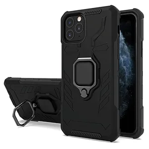 Men Shockproof kickstand Flexible ring holder mobile phone case For IPhone 11 pro xr xs max