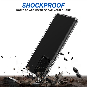 Transparent clear tpu pc combo cell phones cover cases for Samsung A12 A32 A52 A72