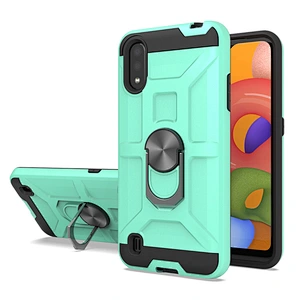 Sitemail 360 degree rotating ring kickstand tough phone case shockproof for Samsung Galaxy A01 case