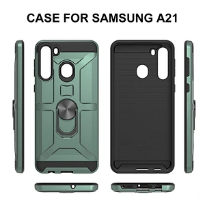 ring holder back cover black TPU mobile phone cases for SAMSUNG A21 S20 J4 plus A01