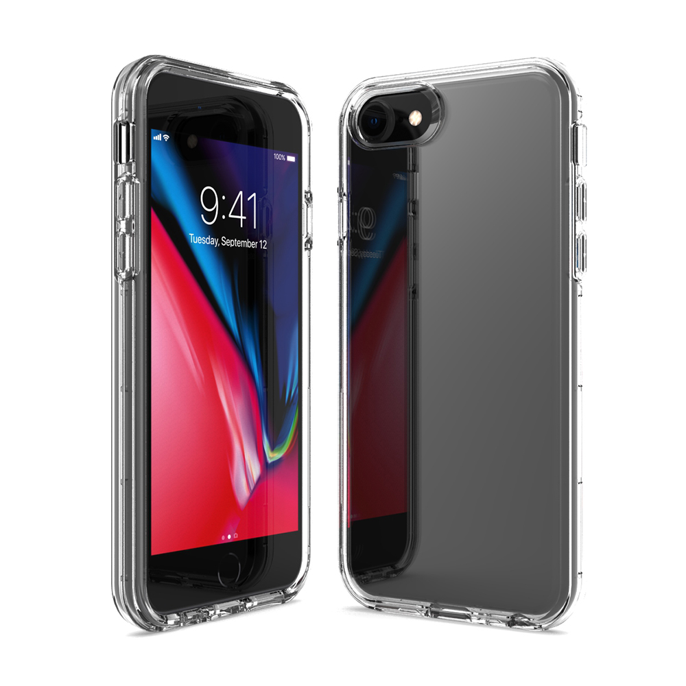 Mobile Accessories TPU PC 2 In 1 Combo High Clear Cell Phone Cover for iPhone 7 8 SE Plus 11 Pro Max 12