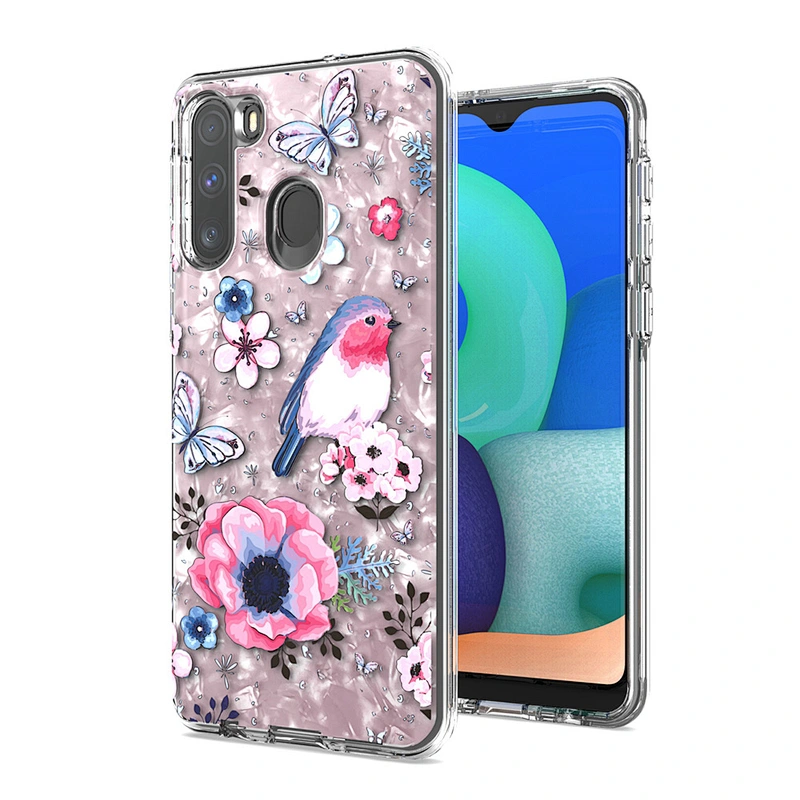 2021 hot products android phone case protective glitter custom printed case phone cover for Samsung A21