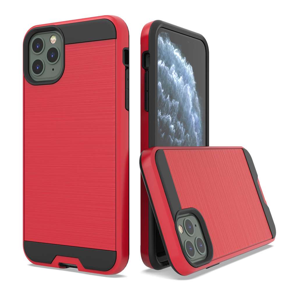 Classic Brushed Metal Heat dissipation Customized Protective Phone Case For IPhone XR XS MAX 11 pro max