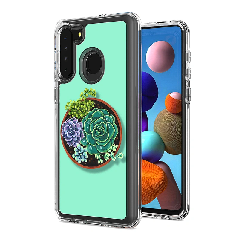 2020 New arrival TPU PC IMD 3 in 1 cell phone case For Samsung A11 A21 A51 A71