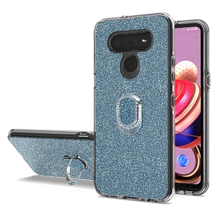 Glitter Bling Flash Paper Ring Holder Cell Case Phone Cover For Huawei P40 Lite Y6P Y7P Y5P 2020
