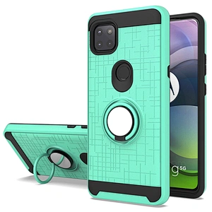Top Selling Shockproof Covers 360 Ring Holder Protective Phone Case For Motorola G 5G One Ace G10 G30