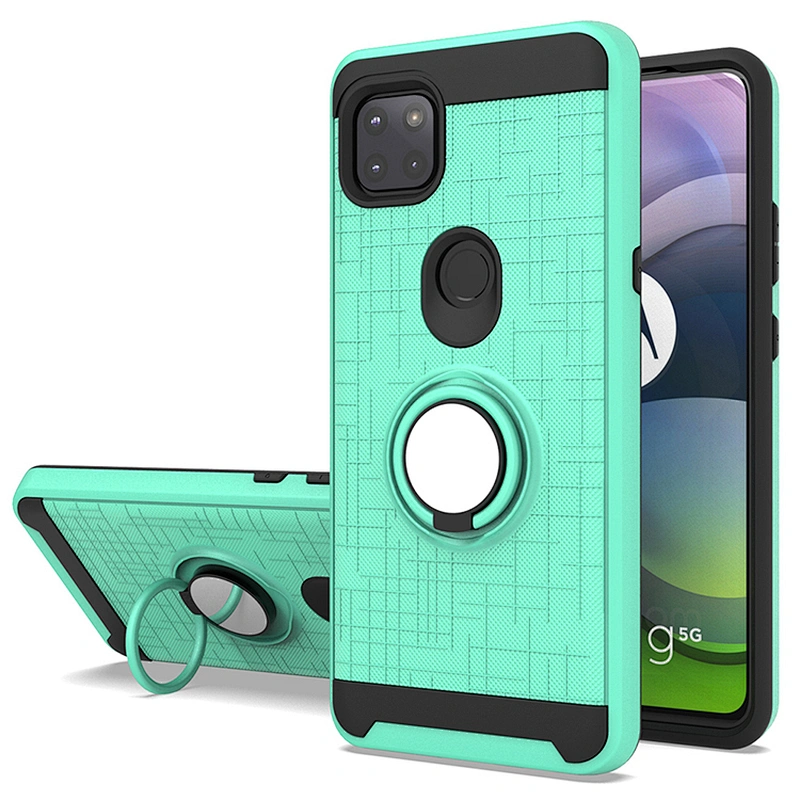 Top Selling Shockproof Covers 360 Ring Holder Protective Phone Case For Motorola G 5G One Ace G10 G30