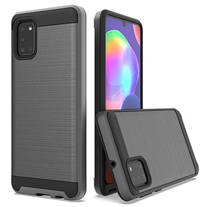Situote high quality PC TPU brushed metal phone cases for samsung A11 A21 A51 A71 A81 A31