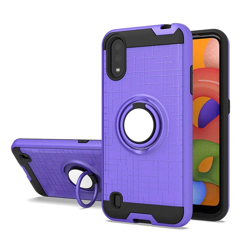 360 Degree Rotatable Ring Holder Stander Shockproof Mobile Case Phone Cover for Samsung A51