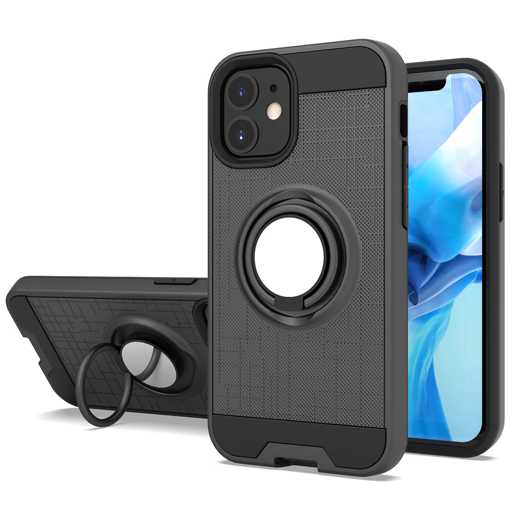 Sitemail best selling hard PC sofT TPU ring stand cover case for IPhone 12 pro max