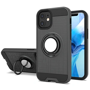 Sitemail best selling hard PC sofT TPU ring stand cover case for IPhone 12 pro max