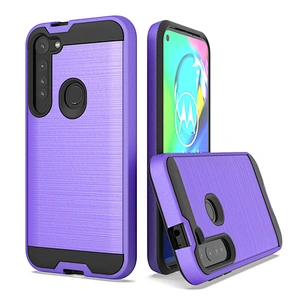 Non-slip wire drawing oem printed cell phone case for Motorola Moto G Stylus G8 Plus Power