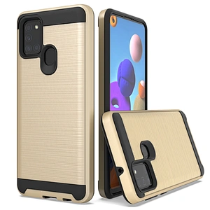 GuangZhou Factory TPU Brushed metal mobile phone case For Samsung A31 A71 A21S Note 20 Plus