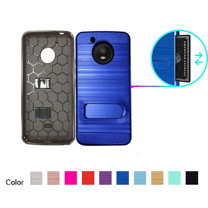 DIY factory price kickstand cell phone case for MOTO E4 plus case for MOTO E4 cover