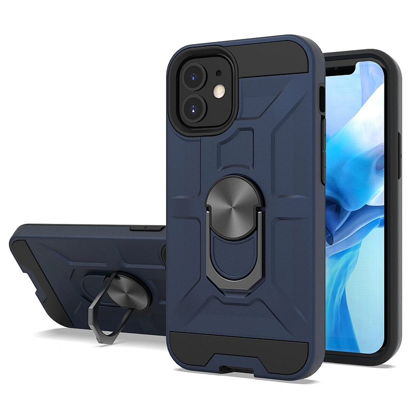 Wholesale 360 degree protective with ring holder phone case for IPhone 11 Pro Max Xs Max 12