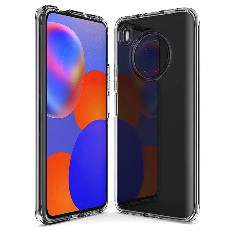 2021 clear phone case transparent tpu pc mobile cover for Huawei Nova 5T Y7A Y9S Y9A Y9 prime