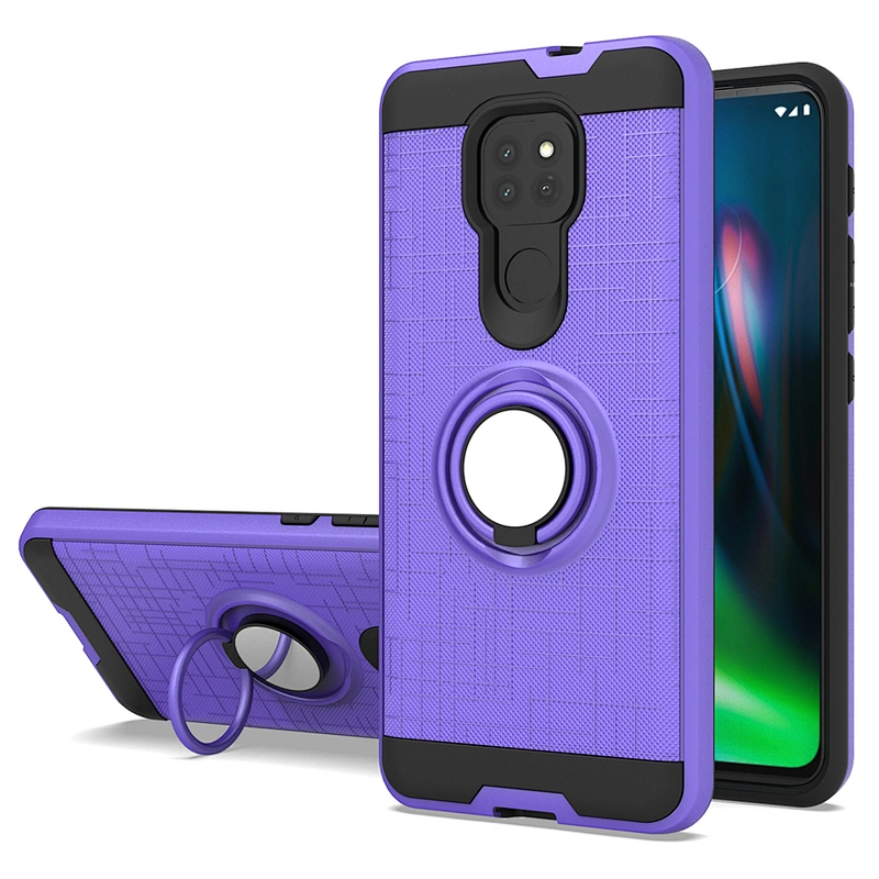 Hot Models Cell Phone Cases With 360 Ring Holder For Motorola G9 Plus Play E7 One Fusion