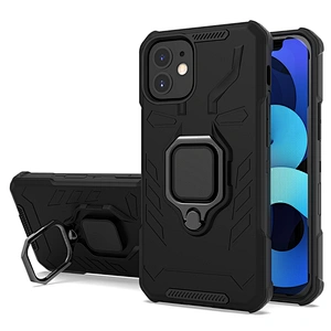 Wholesale Smartphone Covers Magnetic Finger Ring Kickstand Phone Cases For iPhone 11 Pro Max 12 Mini