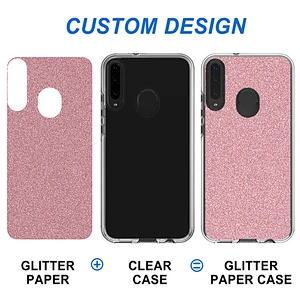 Luxury Bling Phone Case Glitter Paper TPU PC Cover For iPhone 11 Pro Max X XS XR 6 7 8 Plus 12