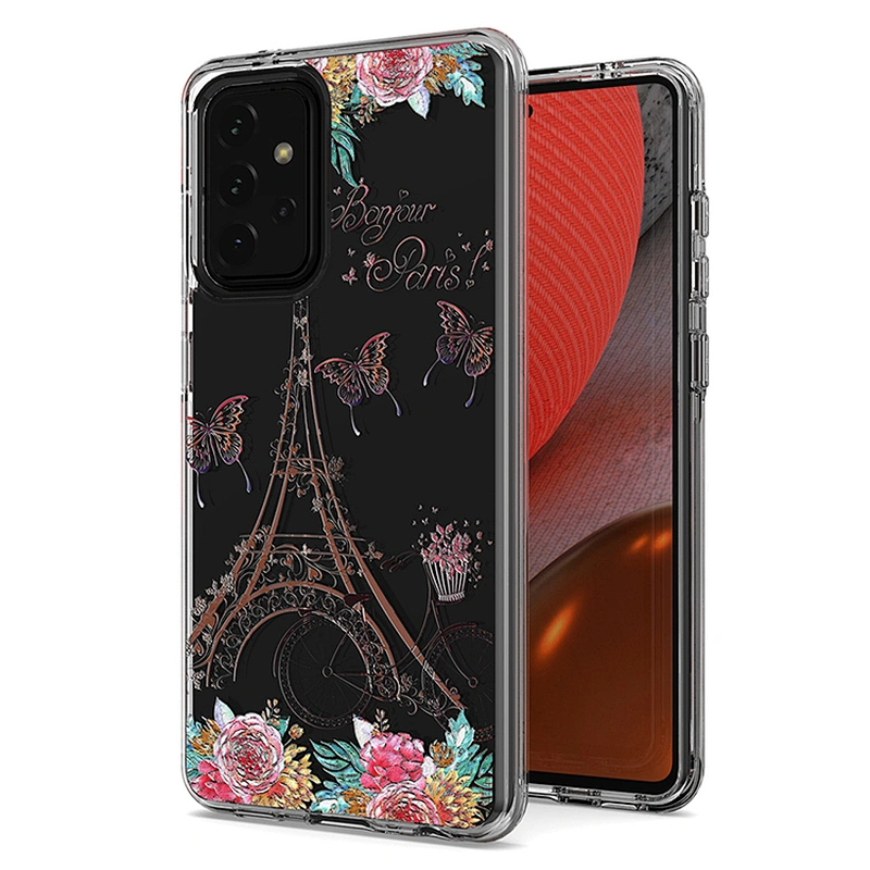 OEM Custom fashionable printed clear cell phone case back cover for Samsung A02S A12 A32 A52 A72 M51 M31