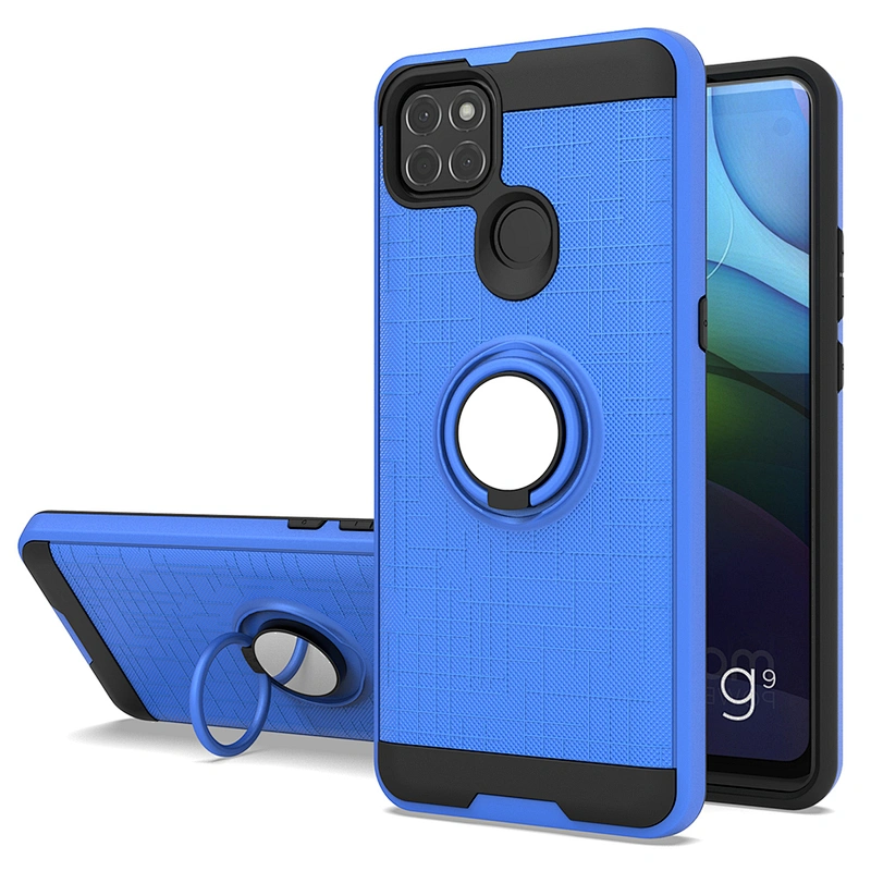 Fashion design 2 in 1 mobile phone back covers ring case for Motorola G Fast G8 G9 Power Lite 2020