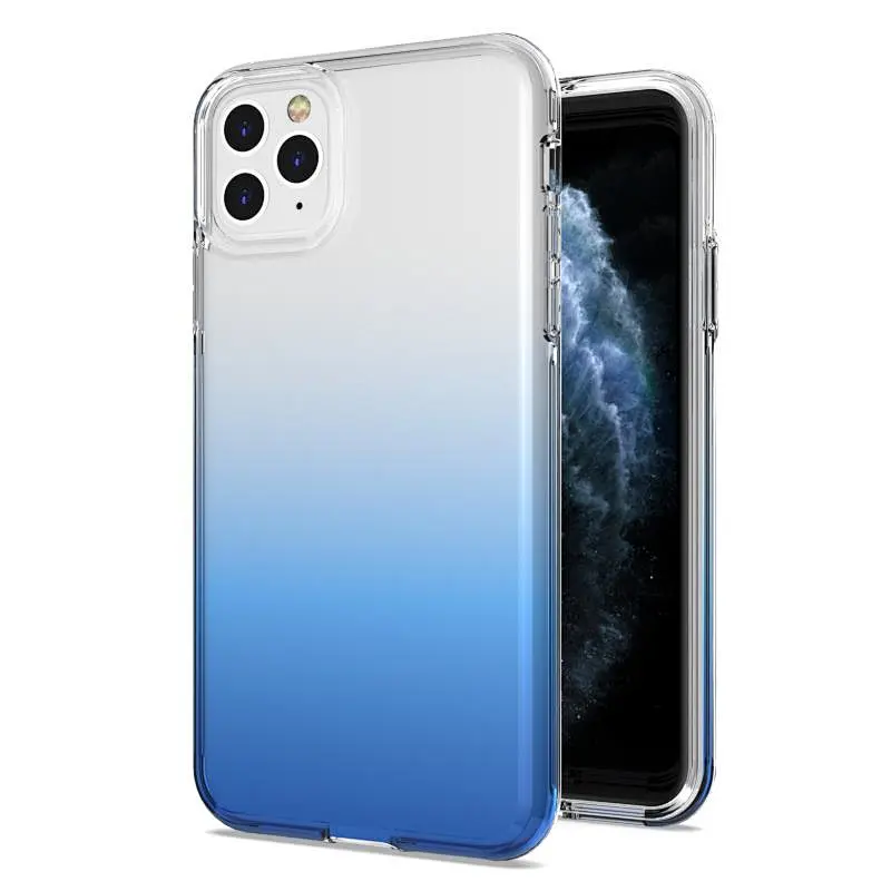 Custom Transparent Gradient Covers Guangzhou Mobile Phone Case For Apple iPhone 12 11 Pro Max SE