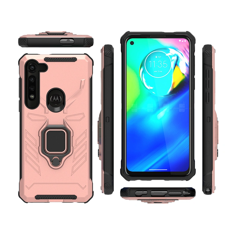 Bumper design finger ring phone cases and accessories cover for Motorola G Stylus G8 Power Lite Plus