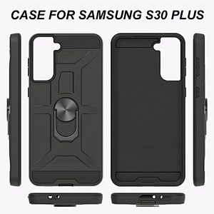 Hard Covers Dual Protective Ring Stand Phone Back Case For Samsung S30 Ultra S21 Plus M31 A02S