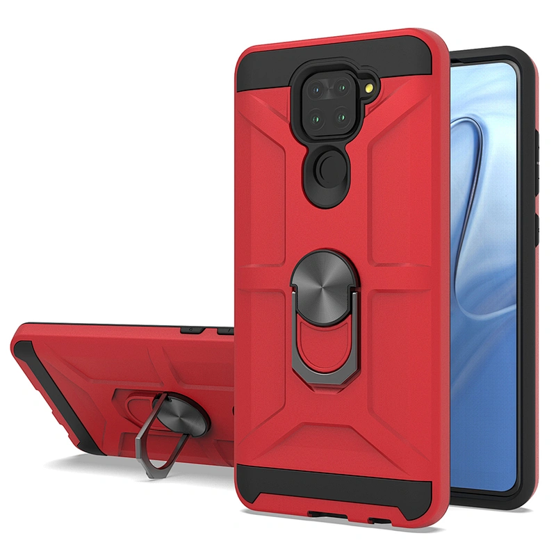 2021 New fashionale pc tpu hybrid ring kickstand phone case for Xiaomi redmi 9 9A note 9s 9 pro 9C