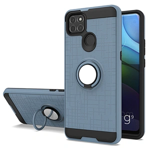 Fashion design 2 in 1 mobile phone back covers ring case for Motorola G Fast G8 G9 Power Lite 2020
