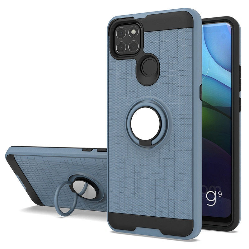 Fashion design 2 in 1 mobile phone back covers ring case for Motorola G Fast G8 G9 Power Lite 2020