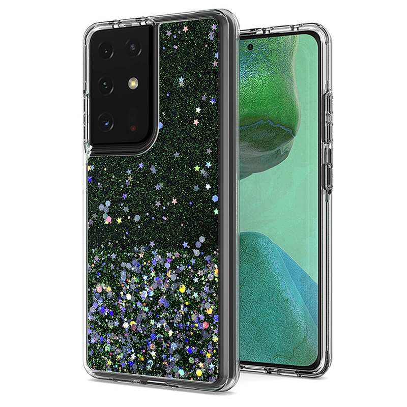 2021 Top Selling Back Case Fashionable Glitter Epoxy Design Case Telephone Phone Cover For Samsung S30 Ultra S21 Plus