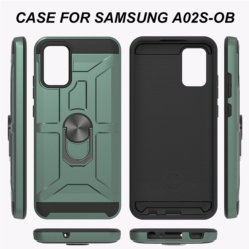 All models accept mobile phone case cover with 360 degree ring holder for Samsung A12 A32 A52 A72 A02S