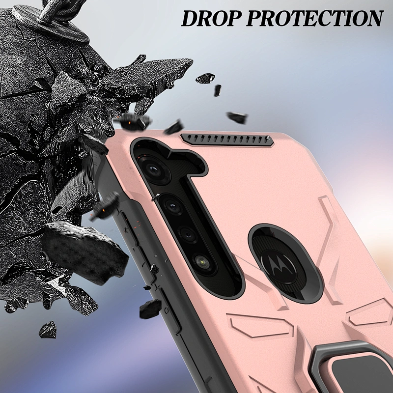 Bumper design finger ring phone cases and accessories cover for Motorola G Stylus G8 Power Lite Plus