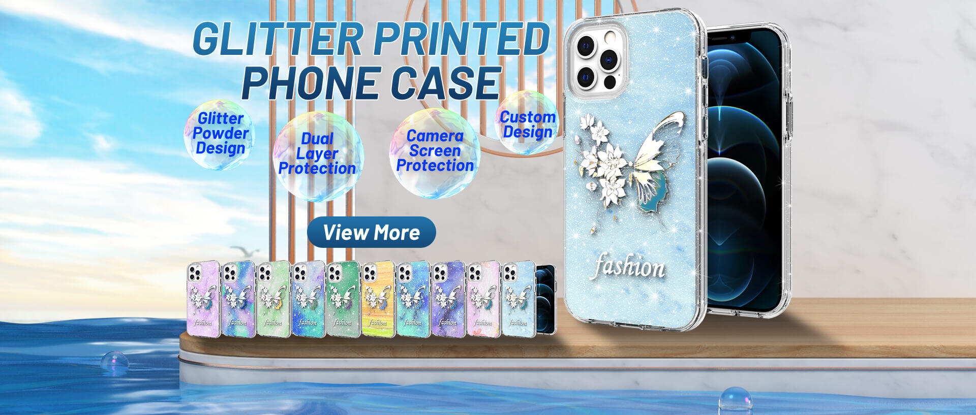 GLITTER PRINTED CASE