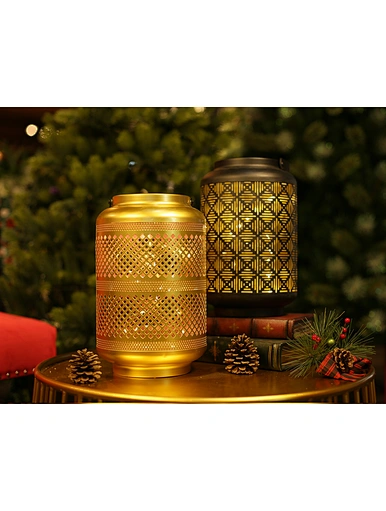 LED metal lantern