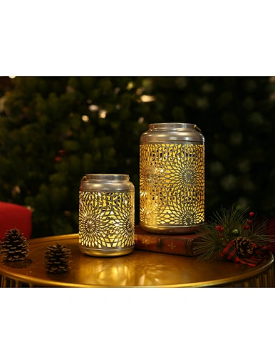LED metal lantern