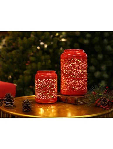 LED metal lantern