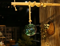 Led hanging glass decoration