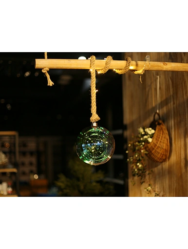 Led hanging glass decoration