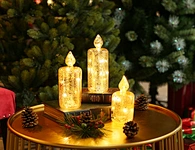 LED Glass candle