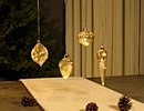 Led hanging glass decoration