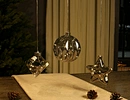 Led hanging glass decoration