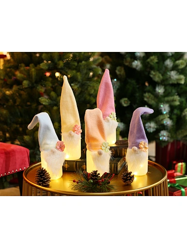 Led glass santa